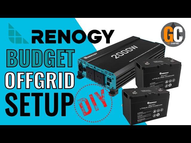 BUDGET Renogy Off Grid Lithium Setup in a Caravan! Easy DIY