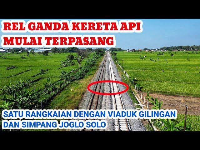 REL GANDA MULAI TERPASANG‼️Sudah Dekat Dengan Stasiun Kalioso