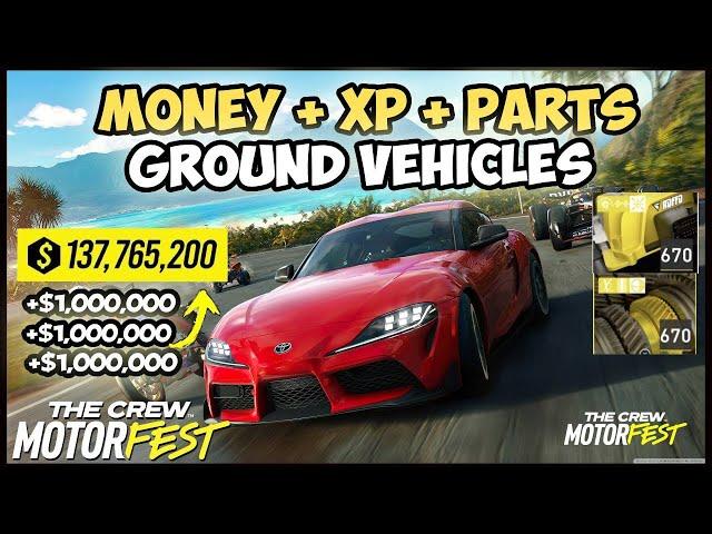 EASY LEGENDARY PARTS + MONEY + XP FARM METHOD | THE CREW MOTORFEST (99,999,999 Bucks)