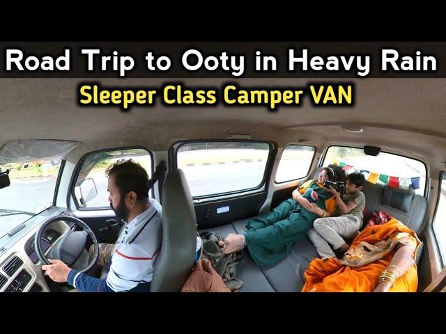 EP1 ROAD TRIP to Ooty in Heavy Rain | Sleeper Class Travel in a Camper VAN