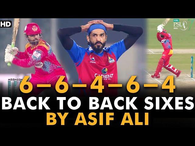 Back To Back Sixes By Asif Ali | Islamabad United vs Karachi Kings | Match 21 | HBL PSL 7 | ML2G