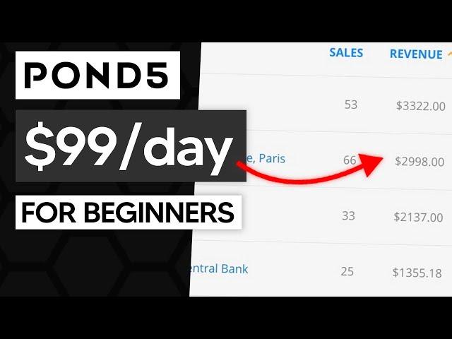 How To Make Money With POND5 For Beginners (Pond 5 Make Money Online)