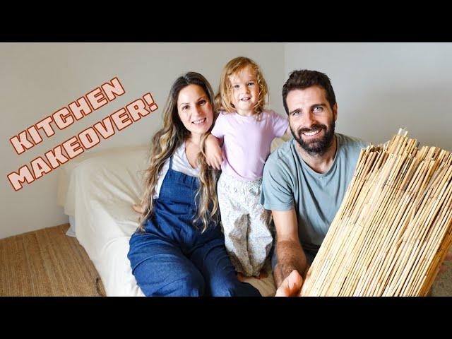 ITALIAN VINTAGE KITCHEN RENOVATION: REED PANELS INSTALLATION!