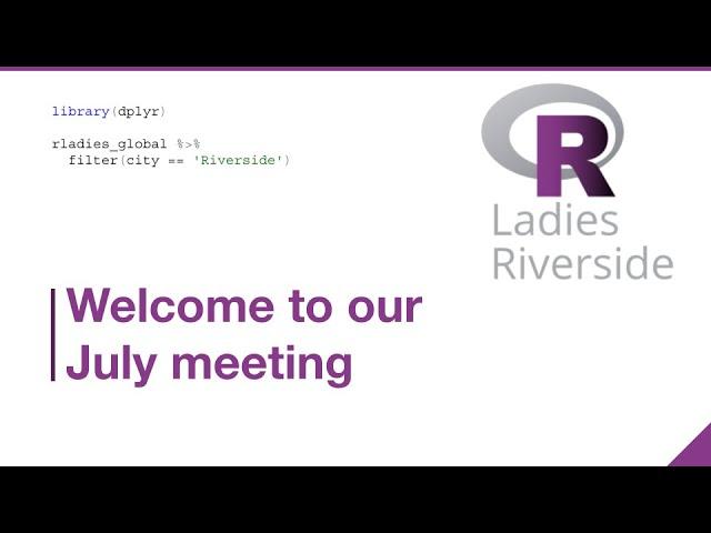 R-Ladies Riverside (English) - Analyzing Genomics Data in R with Bioconductor