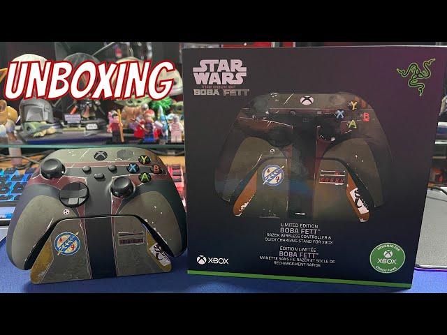 Razer Boba Fett Xbox Wireless Controller and Quick Charging Stand Unboxing