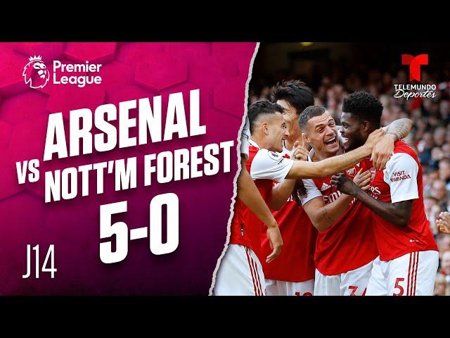 Highlights & Goals: Arsenal vs. Nottingham Forest 5-0 | Premier League | Telemundo Deportes