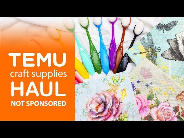 TEMU HAUL of Craft Supplies & Tools and How I Use Them