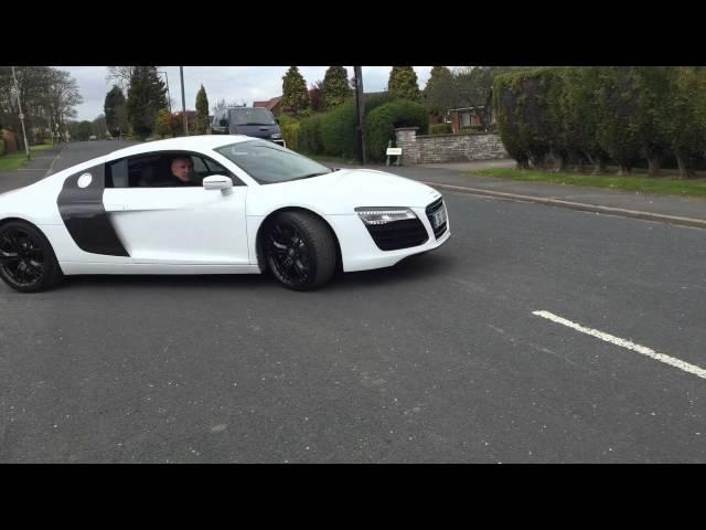 Audi R8 4.2 v8 exhaust sound, Powerflow exhaust fitted by Topgear Doncaster