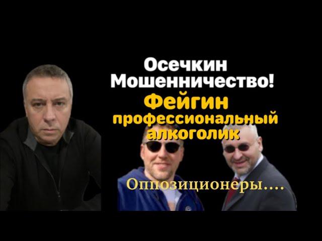 Осечкин Мошенничество. Фейгин профессиональный алкоголик. Оппозиция...