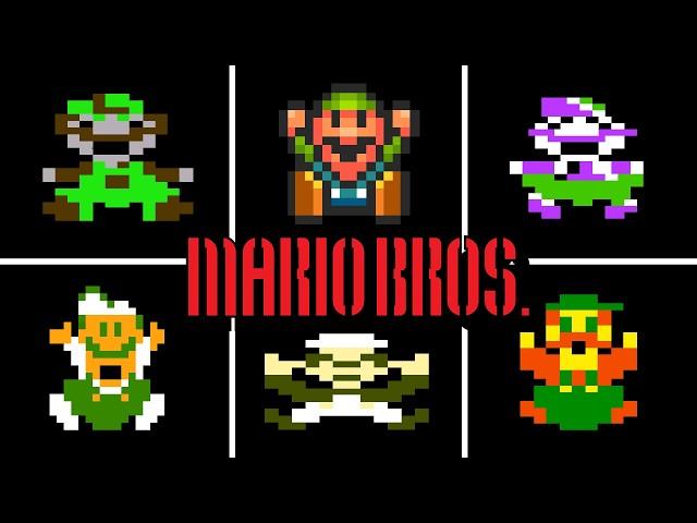  All Luigi's Deaths in Every Mario Bros. Version (+ Game Over Screens)