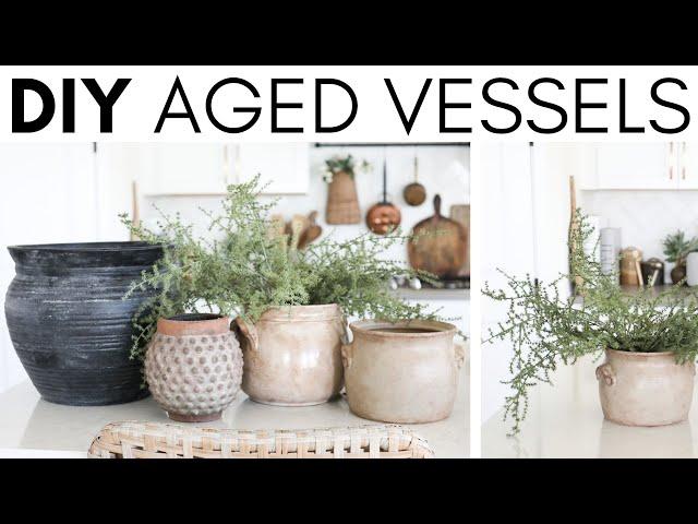 DIY AGED VESSELS || DIY AGED VASES || THRIFT FLIP || FAUX ANTIQUE EFFECT