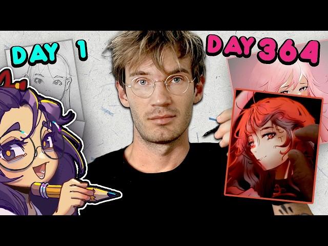 Artist reacts: How much did Pewdiepie improve in one year?