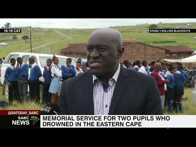 Memorial service held for two pupils who drowned at Cebe Bridge