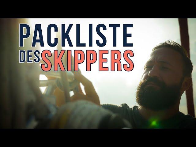 Packliste für den Skipper auf dem Segeltörn