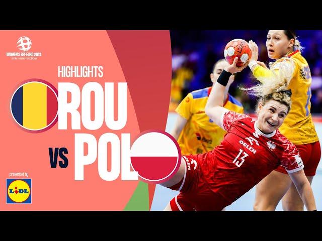 Romania  Poland | Highlights | Women’s EHF EURO 2024