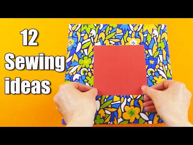 12 Easy Sewing Projects for beginners in 25 min | Sewing ideas from leftover fabric | Sewing tips