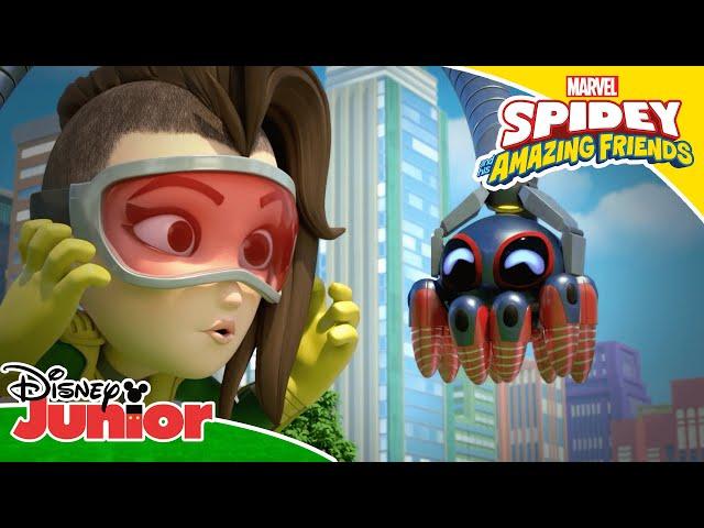 Finding TWIST-E  | Spidey and His Amazing Friends ️ | Disney Junior Arabia