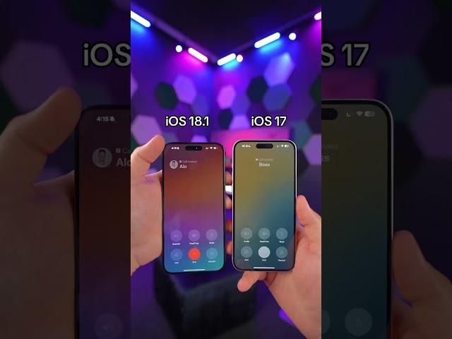 IOS 18.0.1 v/s IOS 17 