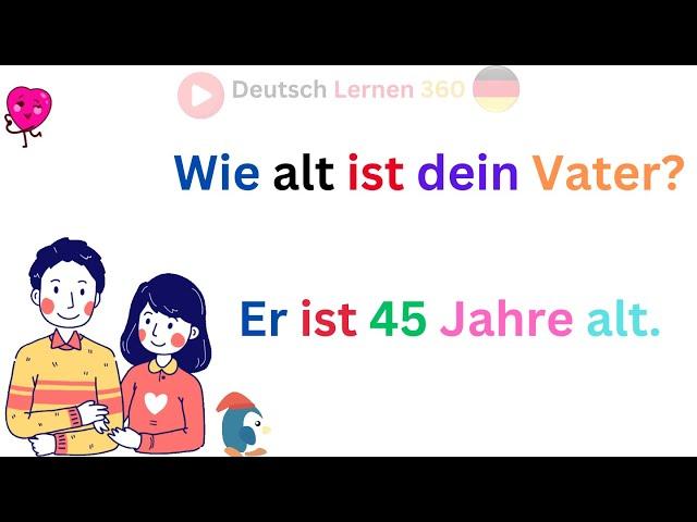 100 Deutsche A1-Dialoge über die Familie – Einfache und nützliche Gespräche!