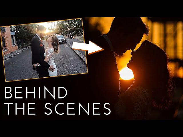 Bride & Groom portrait shoot // BEHIND THE SCENES on city centre shoot