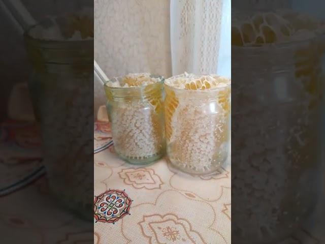 Сотовый мёд пчелы сделали в банке