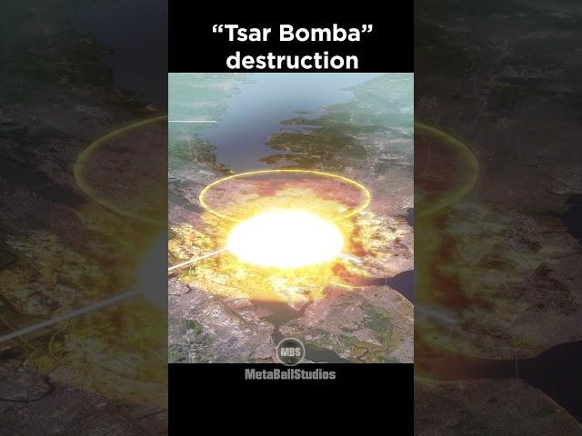 Tsar Bomba Destruction in perspective! ️