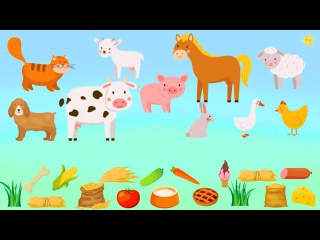 25 min Farm animals for Kids Educational video for kids