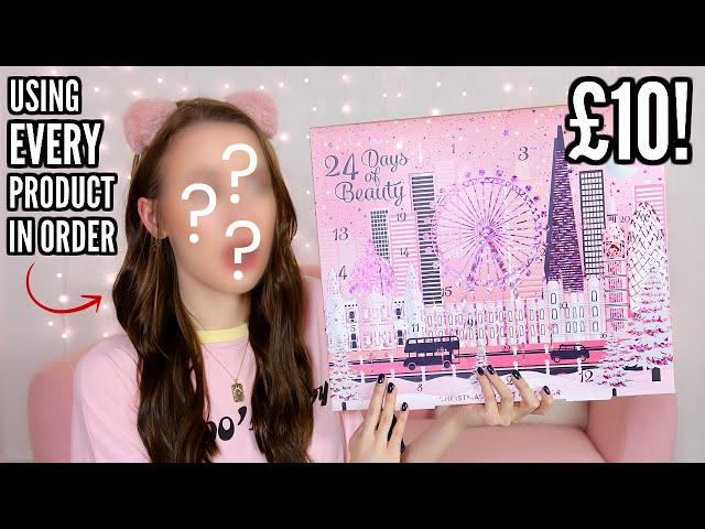 Full Face Of *CHEAP* ADVENT CALENDAR Makeup + UNBOXING! *Q-KI*