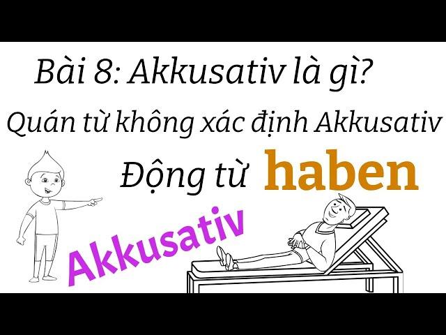 Ngữ pháp tiếng đức A1.1| Bài 8: Akkusativ là gì| Động từ haben| Quán từ akkusativ| Mít học tiếng đức