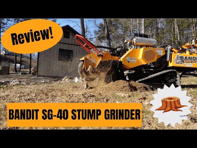 BANDIT SG-40 STUMP GRINDER |  Demo & Review