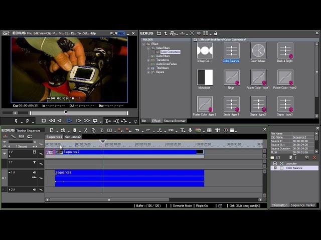 Grass Valley EDIUS Pro - 17) Working with nested timelines – Timeline Sequence