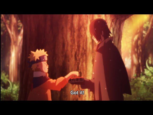 Adult Sasuke meets Naruto and talks to him | Jiraya figures out that sasuke is from future | Boruto