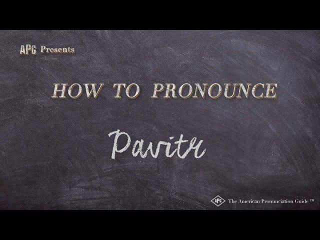 How to Pronounce Pavitr (Spider Man India)