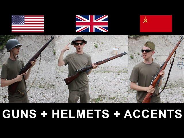 Old Guns, Helmets and Accents