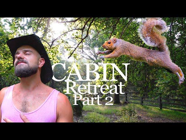 Tiny Cabin Retreat PT 2: Solo Tour  | Q&A | Squirrel Attack!