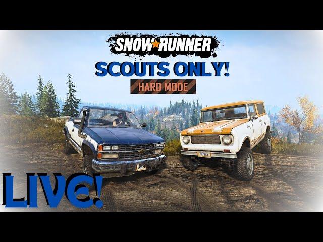 SnowRunner Extreme Hard Mode Scouts Only Episode 1!!