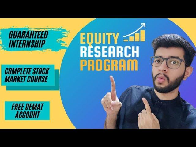 Stock Market Course | Equity Research Training | Finance Internship | Make Profits in Stocks