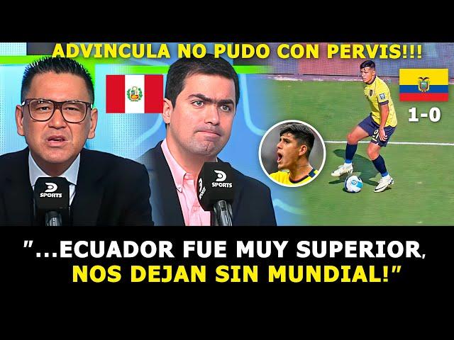 ASÍ FUE la REACCIÓN de la PRENSA PERUANA LUEGO de PERDER CONTRA ECUADOR, "NUNCA LLEGAMOS AL ARCO!"