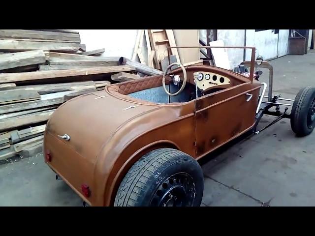 DIY mini Rat rod roadster kart