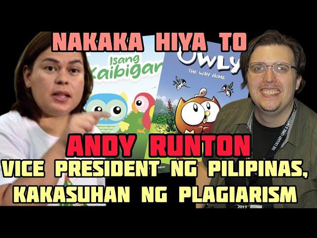 LIBRO NI SARA "ISANG KAIBIGAN" KINOPYA LANG PALA KAY ANDY RUNTON, "OWLY"