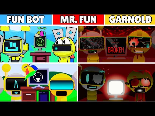 Incredibox Sprunki but MIX FUN BOT and MR. FUN and GARNOLD From Top 40 Mods