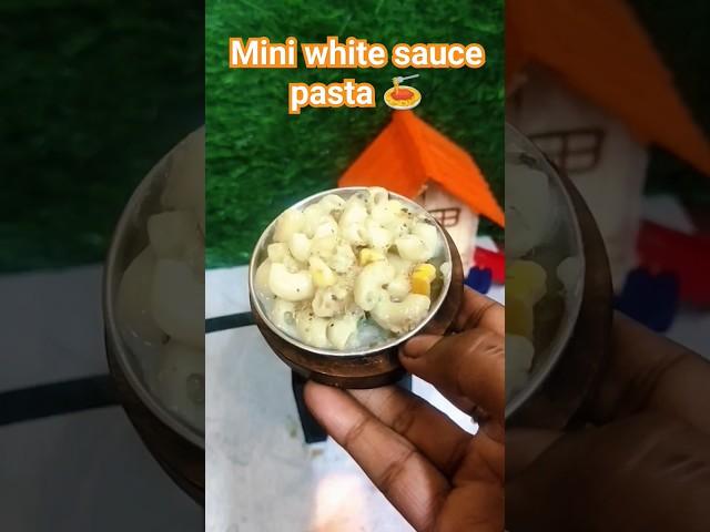 Mini white sauce pasta  mini cream pasta #miniaturecooking #minipasta #shorts #trending #pasta