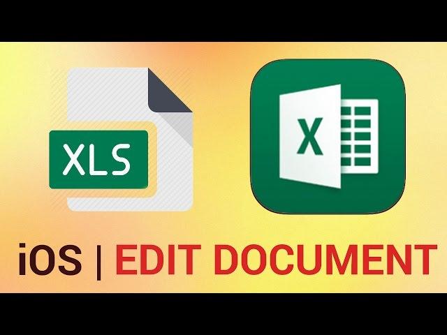 How to Edit an Existing Document in Excel for iPad