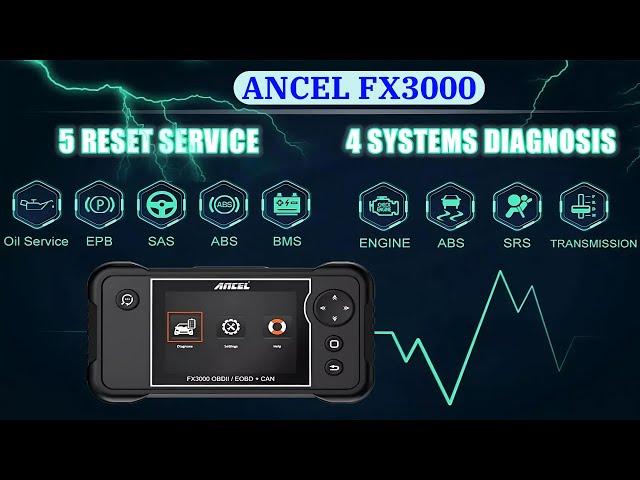 Ancel FX3000 OBD2 Scanner: Read & Clear Check Engine Light |