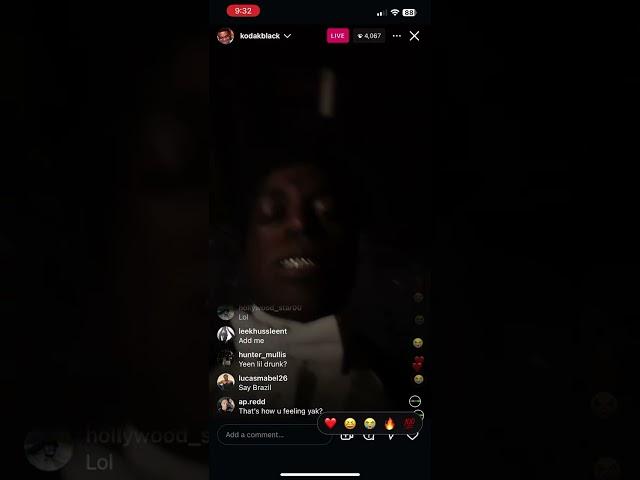 Kodak Black Instagram Live Clears Up Rumors July 25 2024