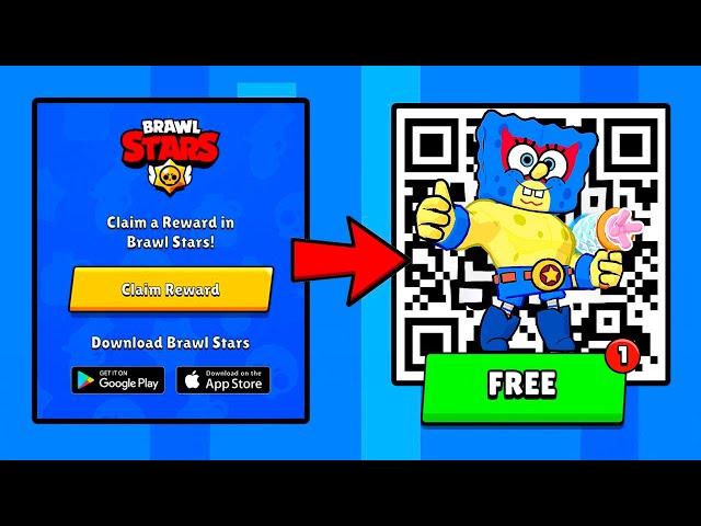 NEW SPONGEBOB QR CODE!  FREE GIFTS QR CODE  BRAWL STARS UPDATE