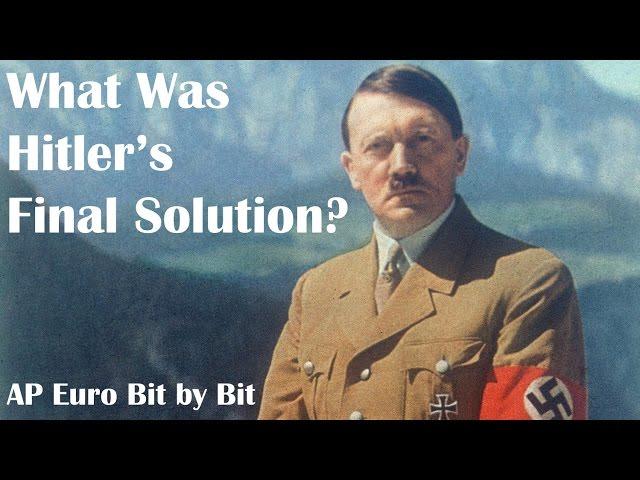 What Was Hitler's Final Solution? AP Euro Bit by Bit #39