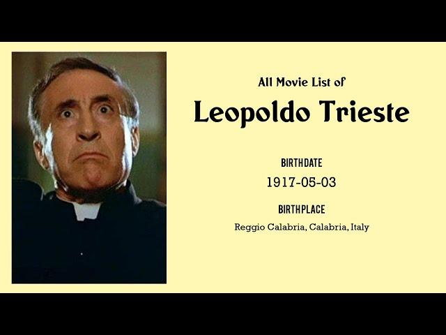 Leopoldo Trieste Movies list Leopoldo Trieste| Filmography of Leopoldo Trieste