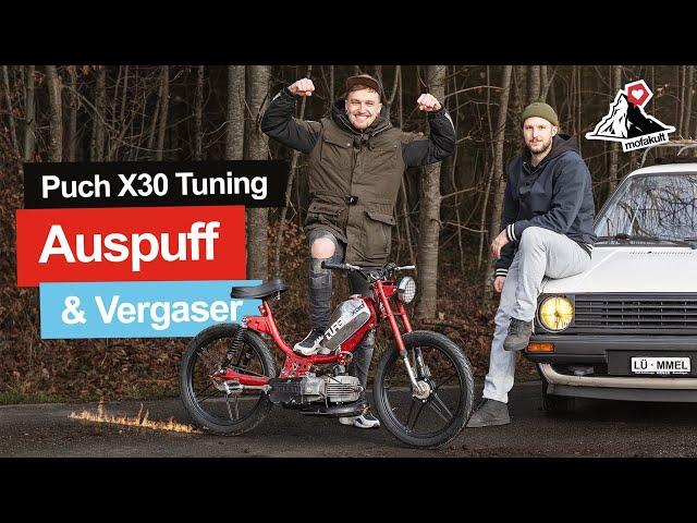 PUCH X30 MOFA SCHNELLER ALS VW GOLF? | Auspuff & Vergaser Tuning