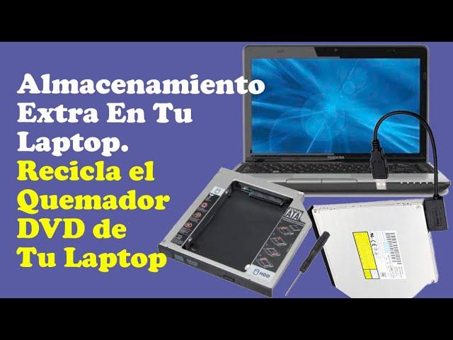 Cómo Cambiar Lector de DVD En Laptop Por Disco Duro [Interno Extra] | Y Reutiliza La Unidad de DVD